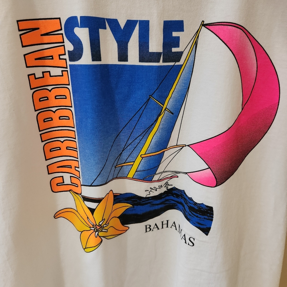 Vintage Bahamas T-shirt Mens Size Large - Picture 2 of 5
